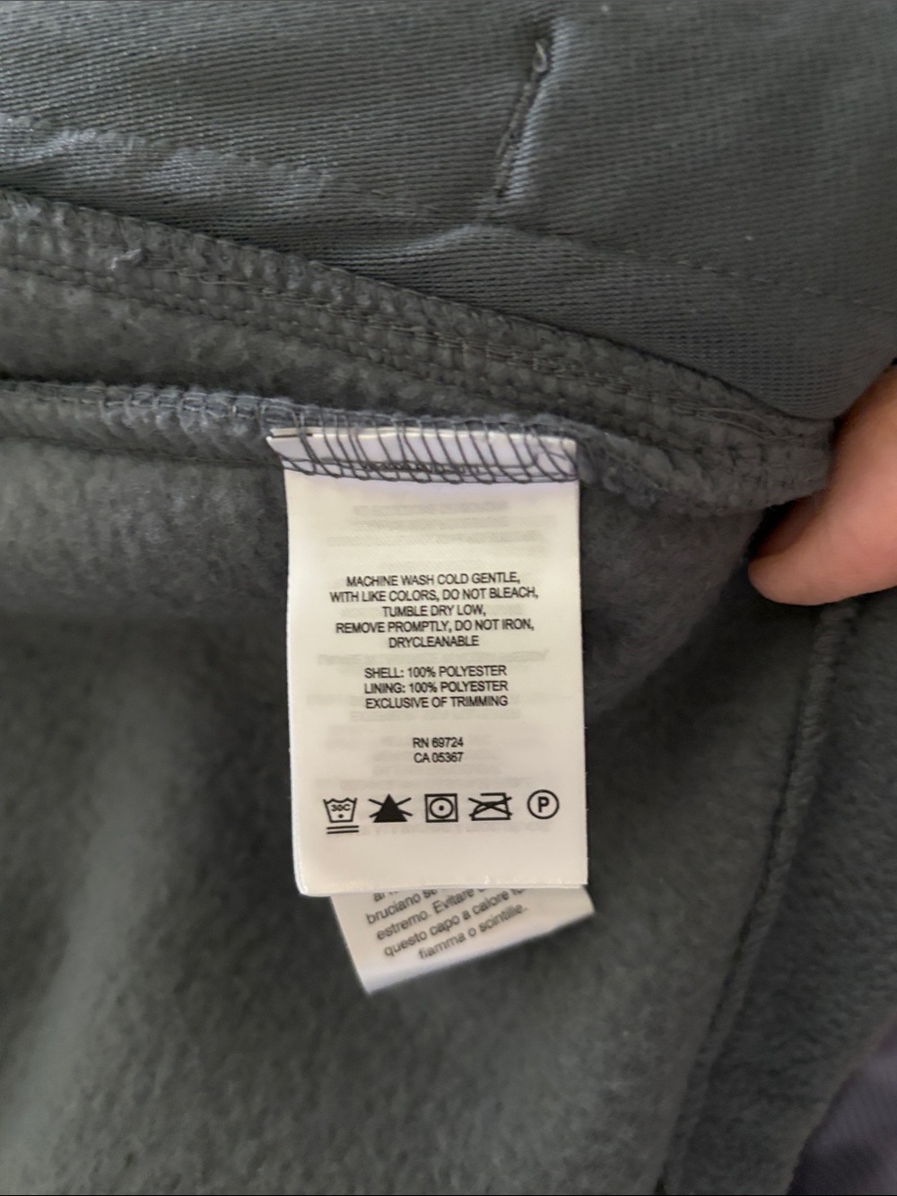 Columbia Light Gray and Dark Gray Hooded Waterproof Interchangeable Jacket (L) - Picture 12 of 14